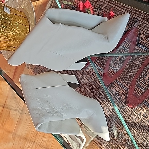 Cream Tall Boots - Picture 3 of 8